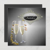 Classy Champagne Weddenschap Kaart (Voorkant / Achterkant)