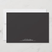 Classy Chandelier Bachelorette Invitation (aqua) Kaart (Achterkant)