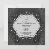 Classy  Chandelier Ornament Sweet 16 Kaart (Achterkant)