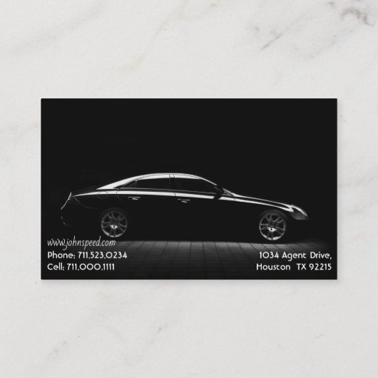 Classy Chauffeur Carte de visite (Dos)