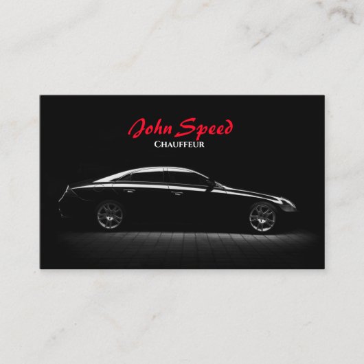 Classy Chauffeur Carte de visite (Devant)