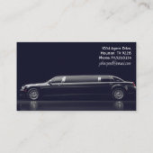 Classy Chauffeur Limousine Visitekaartje (Achterkant)