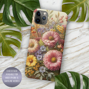Classy Chic Antiek Floral Fine Art Illustration iPhone 11 Pro Max Hoesje