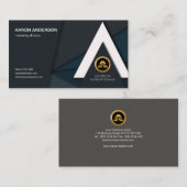 Classy Chic Artistic Alphabet-A Arrowiad Sales Visitekaartje (Voorkant / Achterkant)