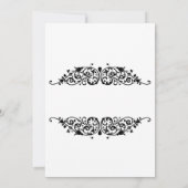 Classy Chic Black Bridal Shower Kaart (Achterkant)