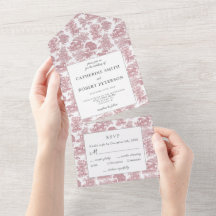 Classy  Chic Elegant Blue Horse Toile All I