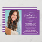 CLASSY CHIC ELEGANT GRADUTY INVITATION PARTI (Devant / Derrière)