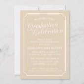 CLASSY CHIC ELEGANT GRADUTY INVITATION PARTI (Devant)