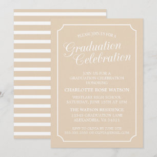 CLASSY CHIC ELEGANT GRADUTY INVITATION PARTI