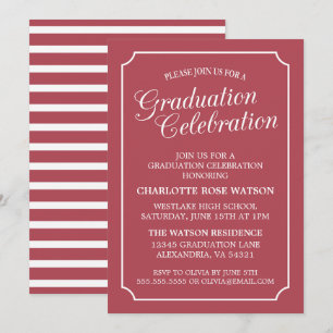CLASSY CHIC ELEGANT GRADUTY INVITATION PARTI