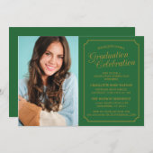 CLASSY CHIC ELEGANT GRADUTY INVITATION PARTI (Devant / Derrière)