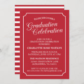 CLASSY CHIC ELEGANT GRADUTY INVITATION PARTI (Devant / Derrière)