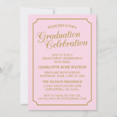 CLASSY CHIC ELEGANT GRADUTY INVITATION PARTI (Devant)