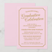 CLASSY CHIC ELEGANT GRADUTY INVITATION PARTI (Devant / Derrière)
