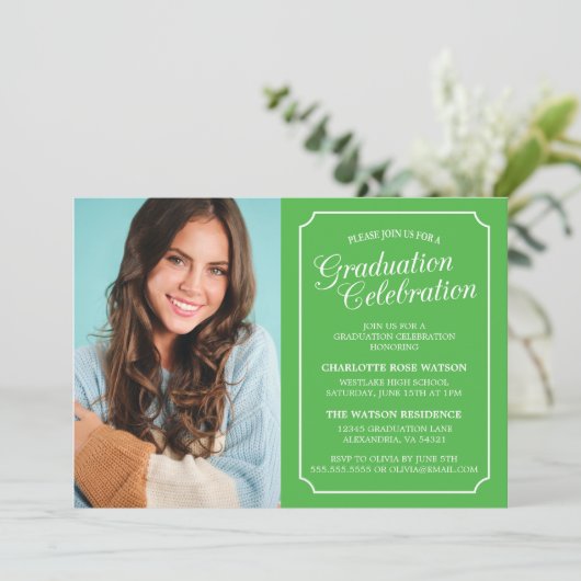 CLASSY CHIC ELEGANT GRADUTY INVITATION PARTI (Debout devant)