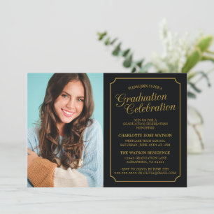 CLASSY CHIC ELEGANT GRADUTY INVITATION PARTI
