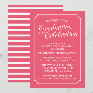 CLASSY CHIC ELEGANT GRADUTY INVITATION PARTI