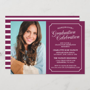 CLASSY CHIC ELEGANT GRADUTY INVITATION PARTI