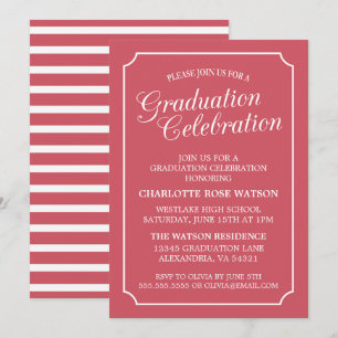 CLASSY CHIC ELEGANT GRADUTY INVITATION PARTI
