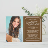 CLASSY CHIC ELEGANT GRADUTY INVITATION PARTI (Debout devant)