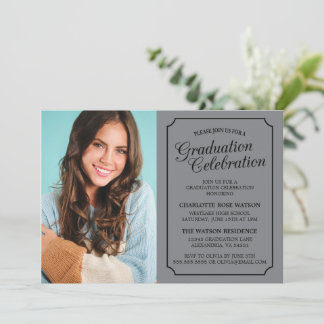CLASSY CHIC ELEGANT GRADUTY INVITATION PARTI