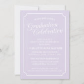 CLASSY CHIC ELEGANT GRADUTY INVITATION PARTI (Devant)