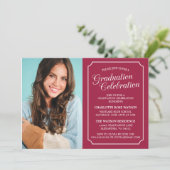 CLASSY CHIC ELEGANT GRADUTY INVITATION PARTI (Debout devant)