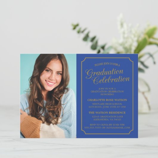 CLASSY CHIC ELEGANT GRADUTY INVITATION PARTI (Debout devant)