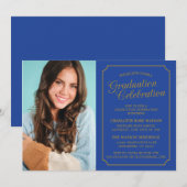 CLASSY CHIC ELEGANT GRADUTY INVITATION PARTI (Devant / Derrière)