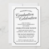CLASSY CHIC ELEGANT GRADUTY INVITATION PARTI (Devant)