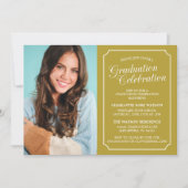 CLASSY CHIC ELEGANT GRADUTY INVITATION PARTI (Devant)