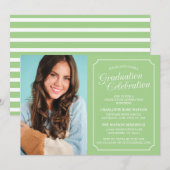 CLASSY CHIC ELEGANT GRADUTY INVITATION PARTI (Devant / Derrière)