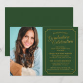 CLASSY CHIC ELEGANT GRADUTY INVITATION PARTI (Devant / Derrière)