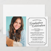 CLASSY CHIC ELEGANT GRADUTY INVITATION PARTI (Devant / Derrière)