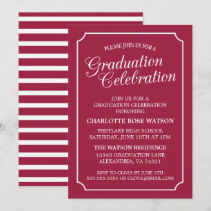 CLASSY CHIC ELEGANT GRADUTY INVITATION PARTI