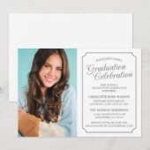 CLASSY CHIC ELEGANT GRADUTY INVITATION PARTI (Devant / Derrière)