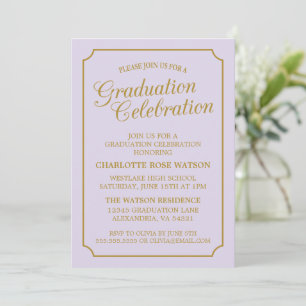 CLASSY CHIC ELEGANT GRADUTY INVITATION PARTI