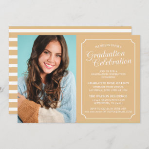 CLASSY CHIC ELEGANT GRADUTY INVITATION PARTI