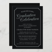 CLASSY CHIC ELEGANT GRADUTY INVITATION PARTI (Devant / Derrière)