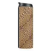 Classy Chic Leopard Print Black Brown op maat Thermosbeker (Geroteerd rechts)
