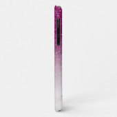 Classy Chic Paars Glitter Ombre Marble Monogram Case-Mate iPhone Case (Achterkant/links)