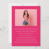 CLASSY CHIC PHOTO COLLAGE FAIRE-PART DE DIPLÔME (Dos)
