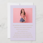 CLASSY CHIC PHOTO COLLAGE FAIRE-PART DE DIPLÔME (Dos)