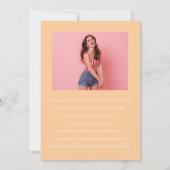 CLASSY CHIC PHOTO COLLAGE FAIRE-PART DE DIPLÔME (Dos)