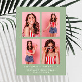 CLASSY CHIC PHOTO COLLAGE FAIRE-PART DE DIPLÔME