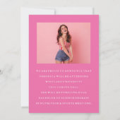 CLASSY CHIC PHOTO COLLAGE FAIRE-PART DE DIPLÔME (Dos)