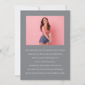 CLASSY CHIC PHOTO COLLAGE FAIRE-PART DE DIPLÔME (Dos)