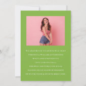 CLASSY CHIC PHOTO COLLAGE FAIRE-PART DE DIPLÔME (Dos)