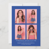 CLASSY CHIC PHOTO COLLAGE FAIRE-PART DE DIPLÔME (Devant)