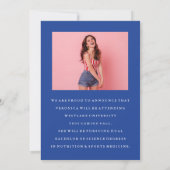 CLASSY CHIC PHOTO COLLAGE FAIRE-PART DE DIPLÔME (Dos)